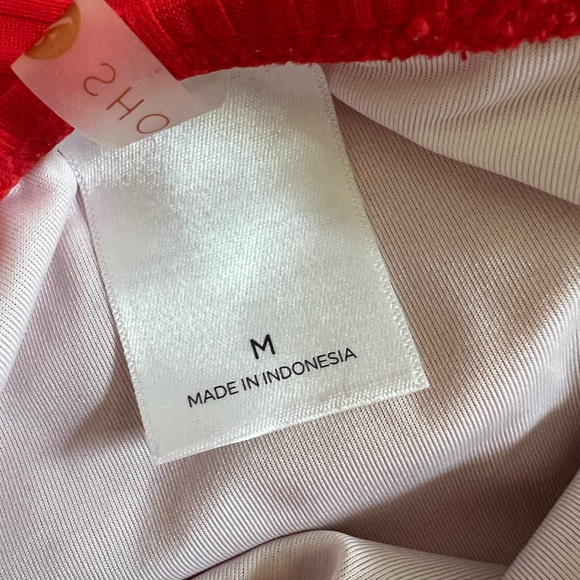 Shade & Shore Ribbed Cut Out One Peice - Red Size Medium NWT - Picture 3 of 5
